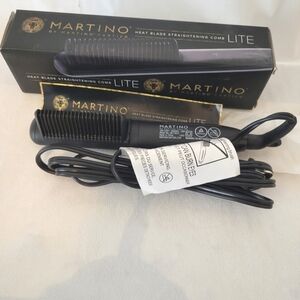 Martino Cartier Heat Blade Straightening Comb Lite Brand New In Original Box